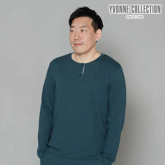 Yvonne Collection【Yvonne Collection】素面半開襟上衣(夜幕綠)