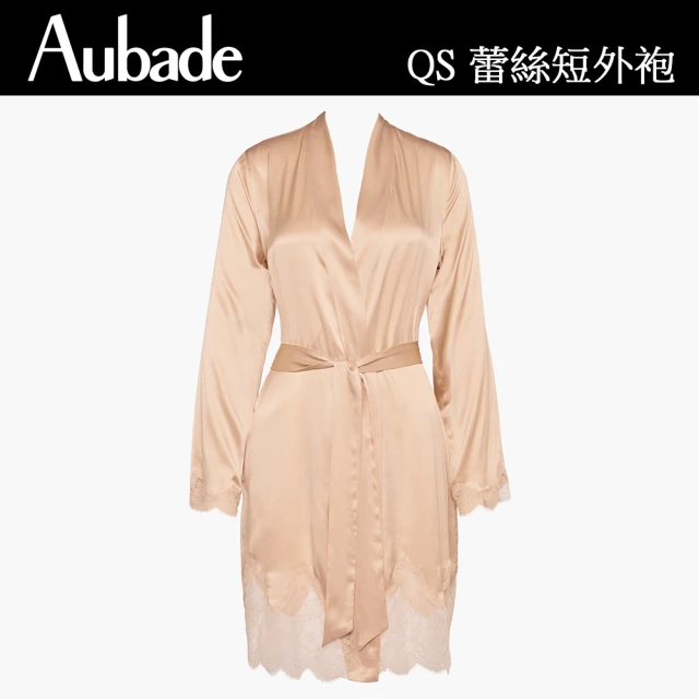 【Aubade】摯愛蠶絲長袖膝上外袍-QS(金膚)