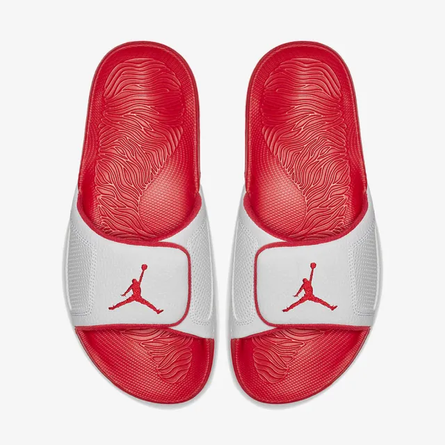 【NIKE 耐吉】籃球鞋 運動鞋 拖鞋 JORDAN HYDRO III RETRO 男鞋 白紅(854556116)