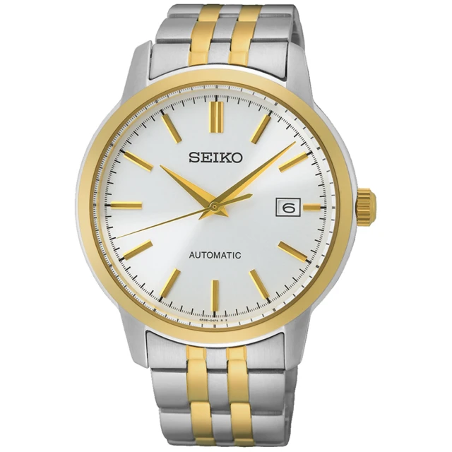 【SEIKO 精工】CS 城市簡約時尚機械錶-銀x雙色/41.2mm(SRPH92K1/4R35-05J0G)