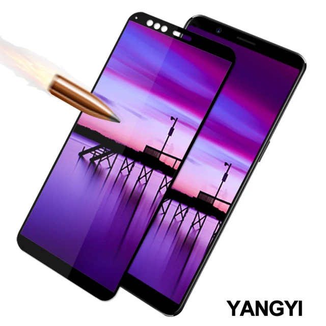 【YANG YI 揚邑】OPPO R11s 6.01吋 滿版軟邊鋼化玻璃膜3D防爆保護貼(黑色)