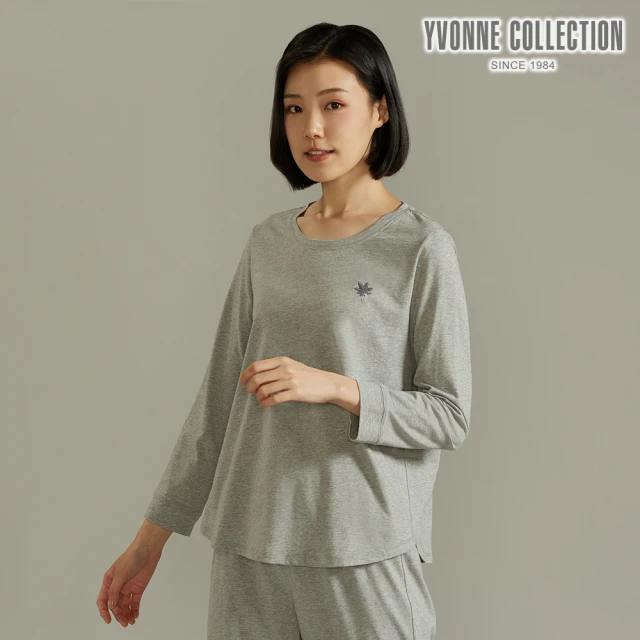 Yvonne Collection【Yvonne Collection】CBD舒眠長袖上衣(迷霧灰)