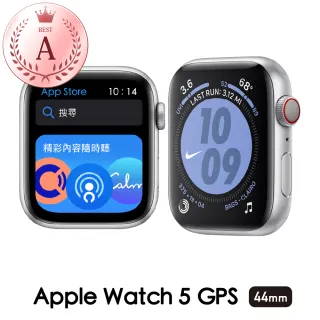 【Apple 蘋果】A級福利品 Apple Watch Series 5 44公釐 GPS 鋁金屬錶殼(保固6個月)