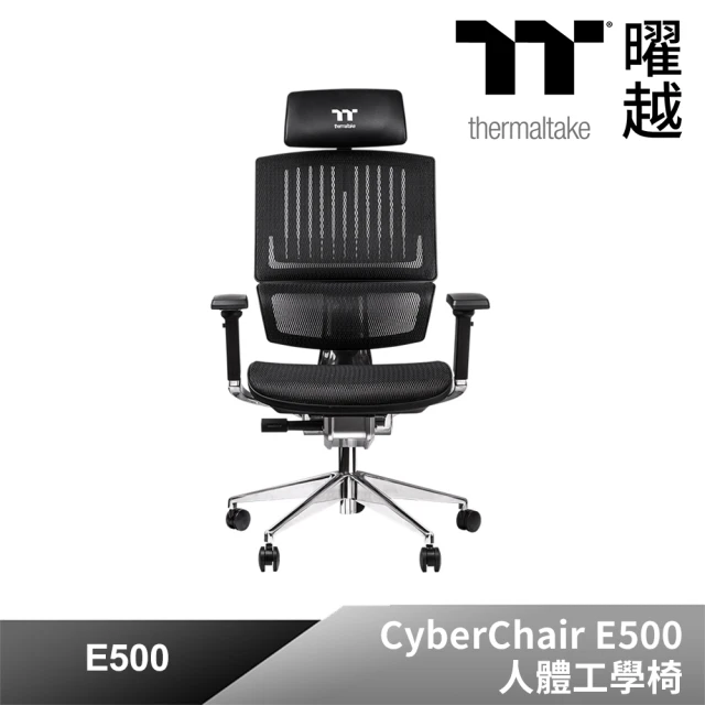 【Thermaltake 曜越】CyberChair E500 人體工學椅(GGC-EG5-BBLFDM-01)