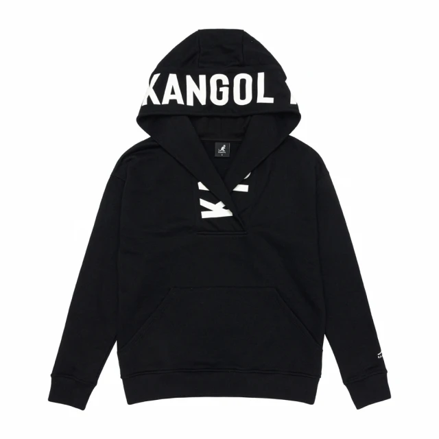KANGOL【KANGOL】帽T 黑白 大字 休閒 女(6252105220)
