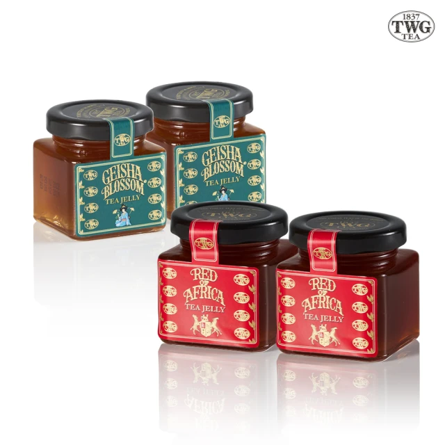 【TWG Tea】雙入茶香果醬禮盒組Tea Jelly Duo Giftbox(蝴蝶夫人x2 & 非洲紅茶x2 100公克/罐)