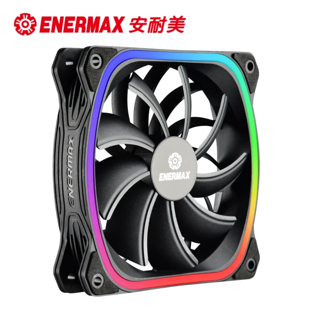 【12公分風扇+150點數卡】ENERMAX 安耐美12公分電腦風扇 SquA 星彩蝠+MyCard150點點數卡