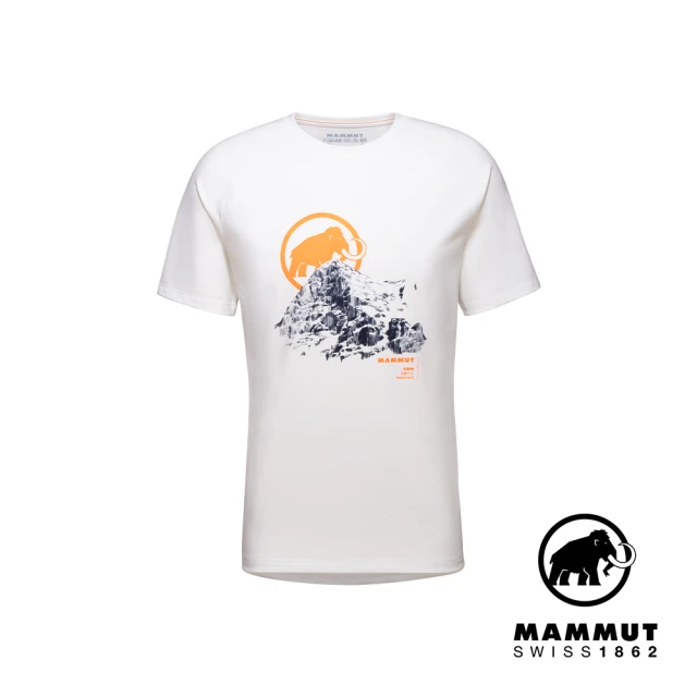 Mammut 長毛象【Mammut 長毛象】Mountain T-Shirt Men Eiger 抗菌快乾LOGO短袖T-Shirt 男款 白色 #1017-09849