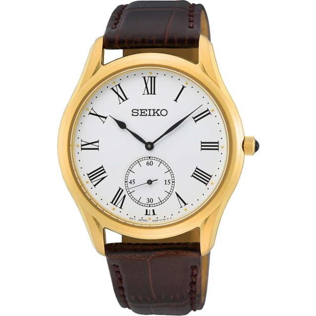 【SEIKO 精工】CS 羅馬數字小秒針腕錶 6G28-01A0G/SRK050P1