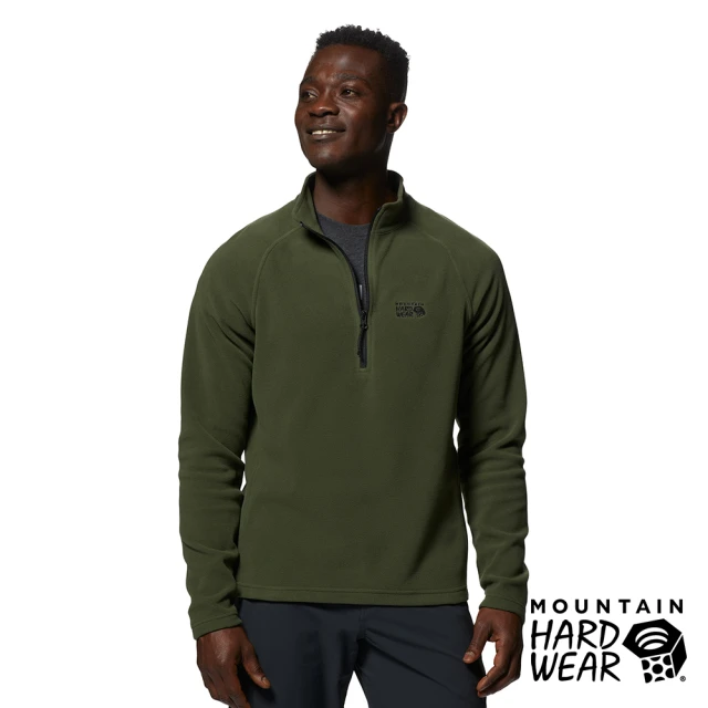 【Mountain Hardwear】Polartec Microfleece 1/4Zip 保暖刷毛立領半拉鍊長袖排汗衣 男款 盛榆綠 #1989171