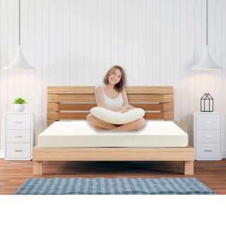 【sonmil乳膠床墊】95%高純度天然乳膠床墊 5cm雙人床墊5尺 3M吸濕排汗