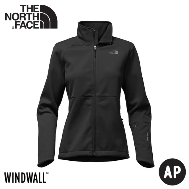 【The North Face】女 APEX RISOR 防風外套《黑》4NAO/運動外套/防潑水/休閒外套(悠遊山水)