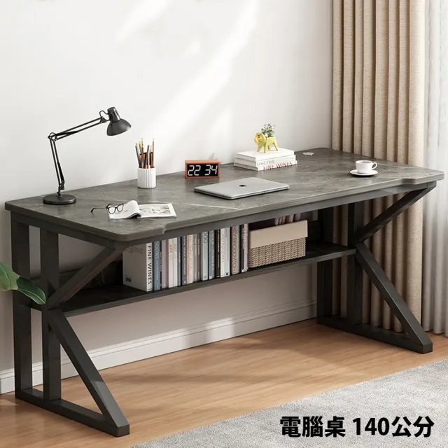 【HappyLife】K型桌腿電腦桌 140公分 Y10878(工作桌 書桌 化妝台 梳妝台 桌子 辦公桌 木頭桌子 餐桌)