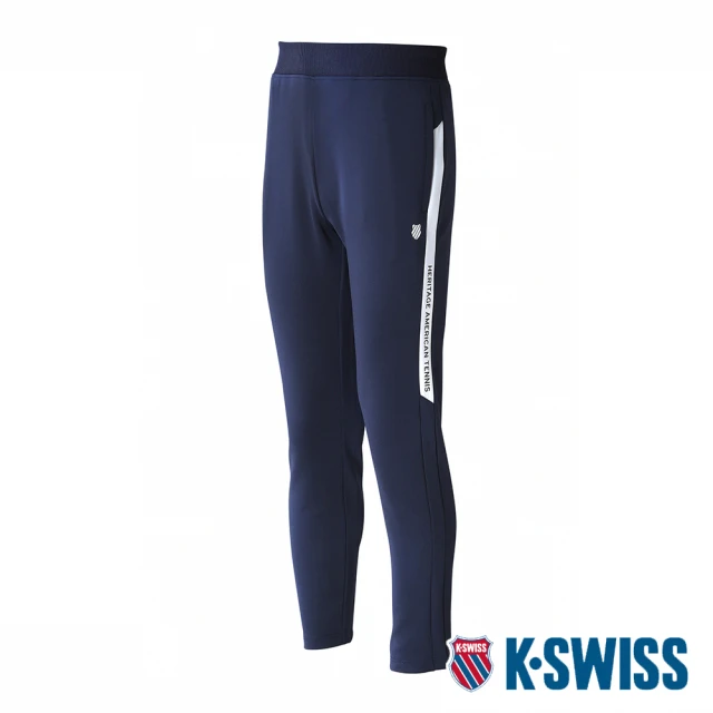 【K-SWISS】運動長褲 WT Panel Pants-男-藍(107273-426)