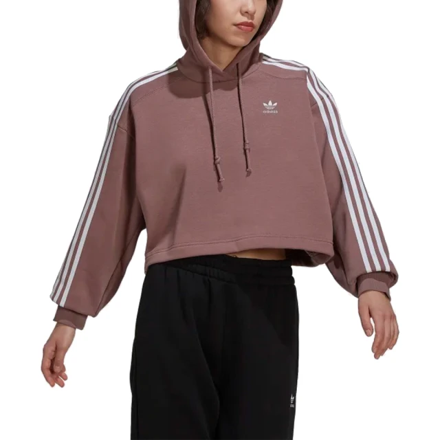 【adidas 愛迪達】SHORT HOODIE 運動 休閒 長袖 連帽T 女 - HN5885