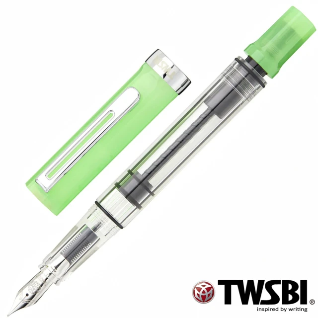 【TWSBI 三文堂】ECO 夜光綠 活塞鋼筆(夜光效果散發輝光)