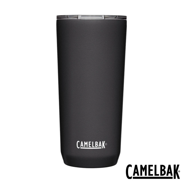 【CAMELBAK】600ml Tumbler 不鏽鋼雙層真空保溫保冰杯-濃黑(運動水壺/隨行杯/保溫杯)