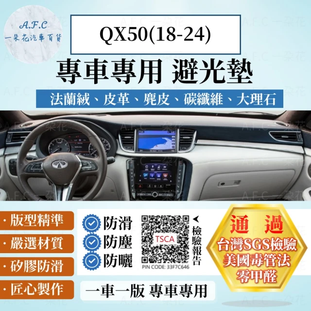 【一朵花汽車百貨】INFINITI 英菲尼迪 QX50 18-20年 法蘭絨 麂皮 碳纖維皮革 超纖皮革 大理石皮革 避光墊