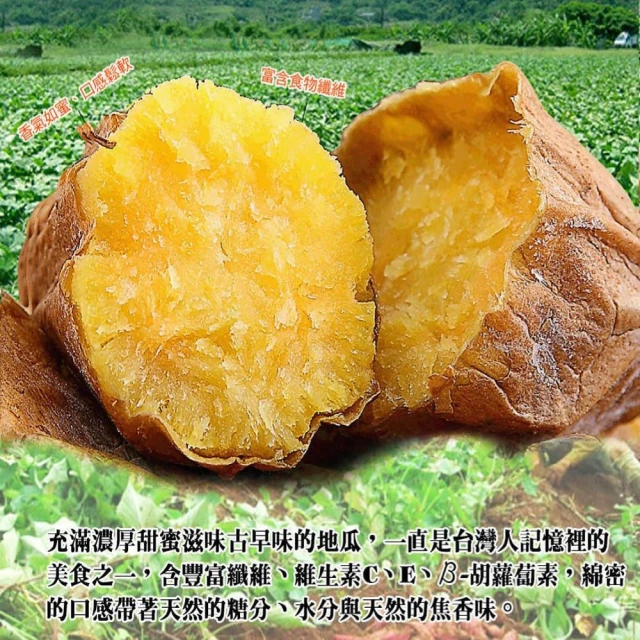 【綠之醇】2包組-台農57金鑽冰烤地瓜(800g/包)