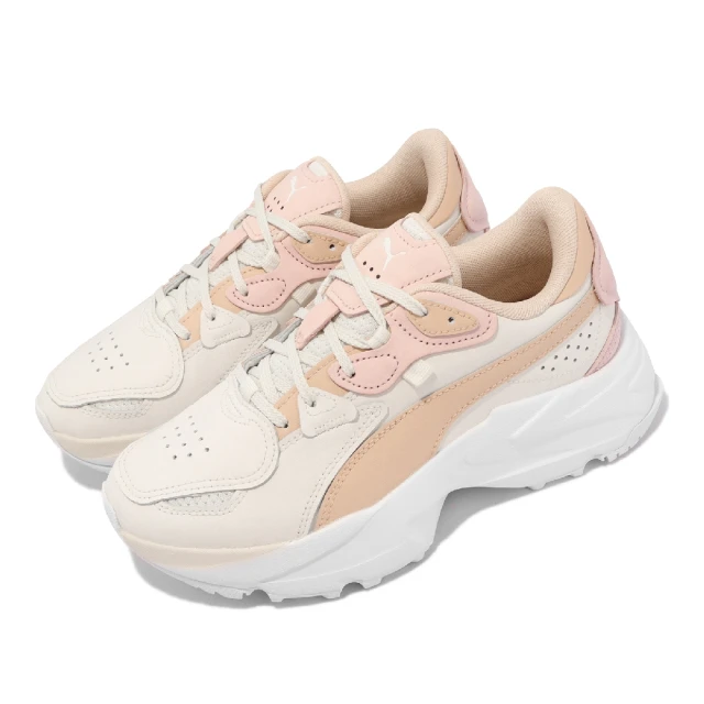 【PUMA】休閒鞋 Orkid Gentle Wns 女鞋 米橘色 厚底 增高 老爹鞋 復古(38859602)