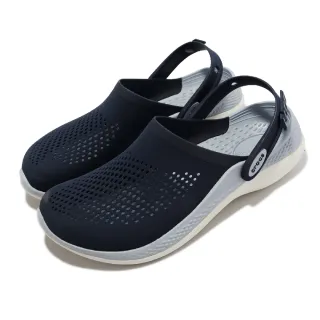 【Crocs】涼拖鞋 Literide 360 Clog 男鞋 女鞋 深藍 藍灰 經典 洞洞鞋 膠鞋(2067084TA)