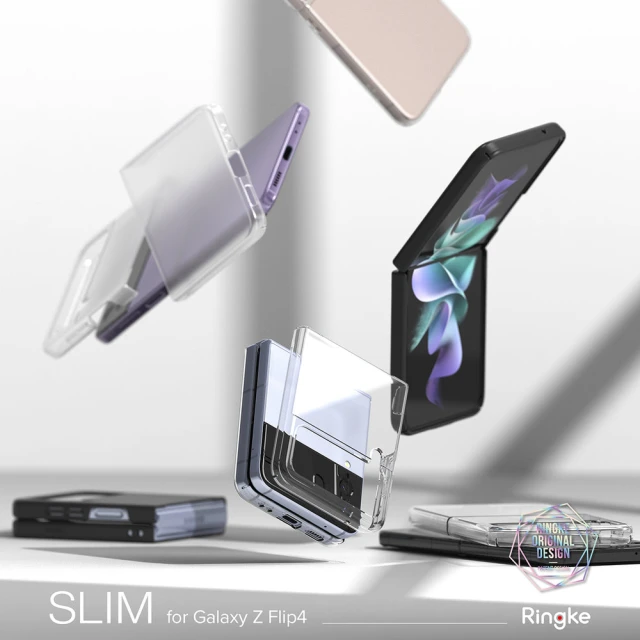 【Ringke】三星 Galaxy Z Flip 4 Slim 輕薄手機保護殼 透明(Rearth 手機殼)