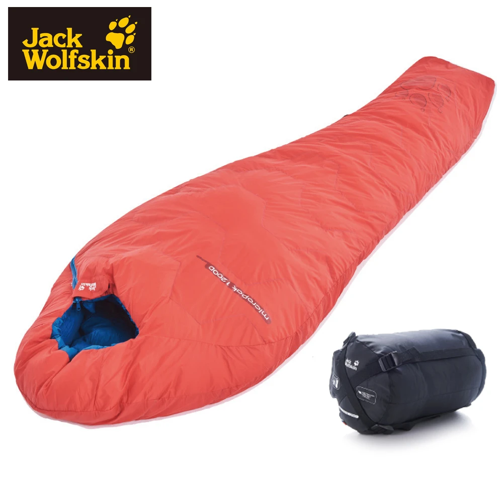 【Jack wolfskin 飛狼】Micropak 1200D 頂級防潑水羽絨睡袋(700FP)