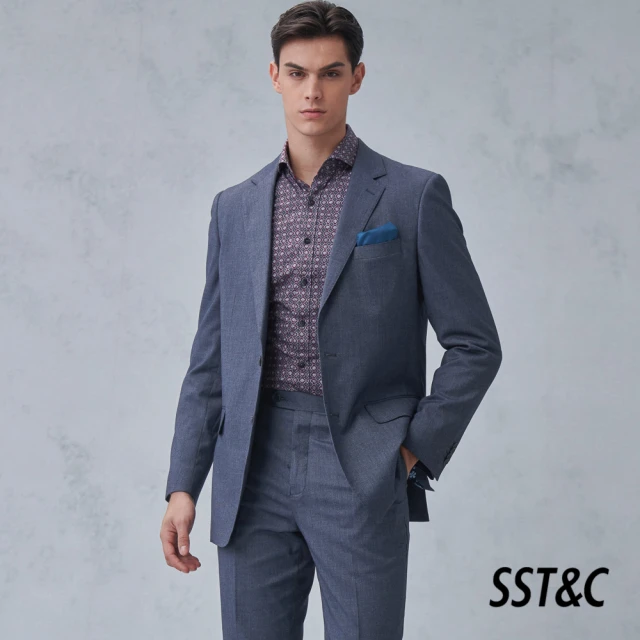 SST&C 新品上市 黑色修身版西裝外套0112308008