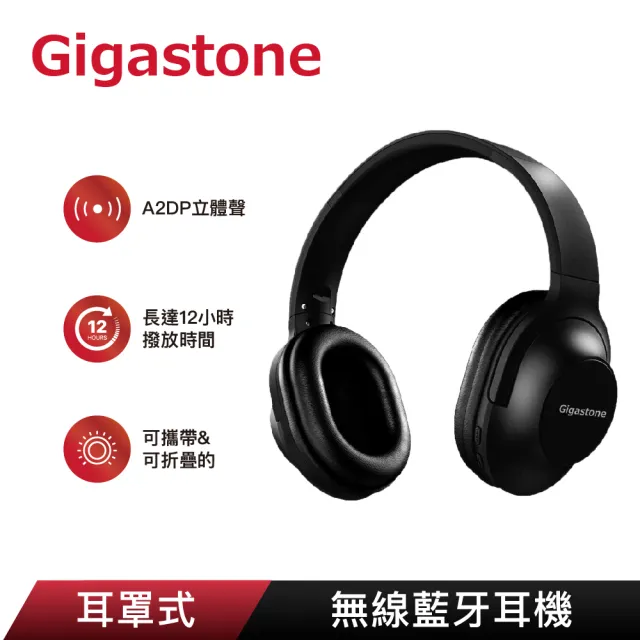 【Gigastone 立達國際】Headphone H1耳罩式無線藍牙耳機(2合1支援有線及無線模式/支援iPhone14)