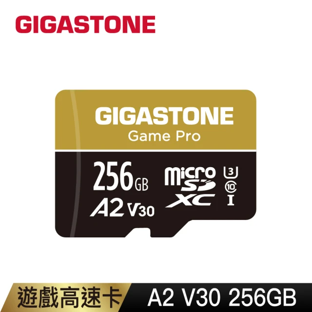 【Gigastone 立達國際】256GB micro SDXC UHS-Ⅰ U3記憶卡(256G A2V30高速記憶卡/支援Switch/GoPro/遊戲機)