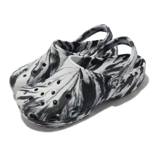 【Crocs】洞洞鞋 Classic Marbled Clog 灰 白 布希鞋 大理石紋 男鞋 女鞋(206867103)
