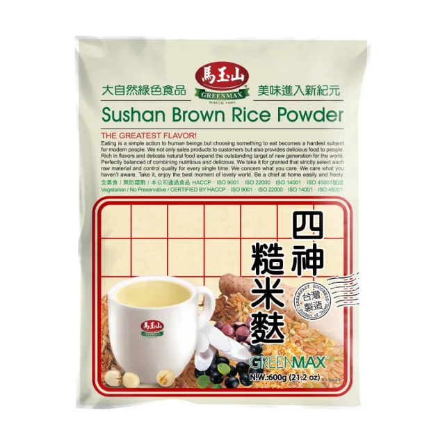 【馬玉山】四神糙米麩600gx1包