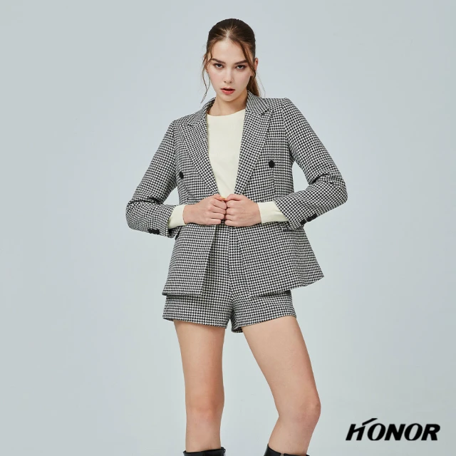 【HONOR 山形屋】千鳥紋造型短褲