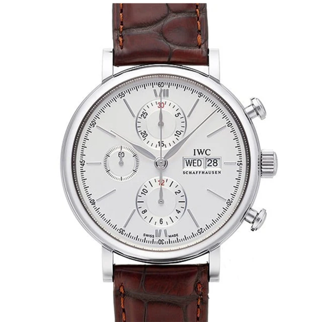 【IWC 萬國錶】Portofino柏濤菲諾經典計時皮帶款x咖啡皮帶x42mm(IW391027)