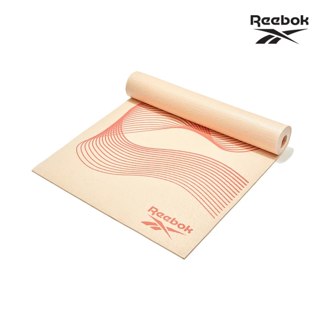 【REEBOK】防滑舒適瑜珈墊-4mm(流線橘)