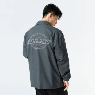 Dickies】男款米灰色斜紋下擺抽繩口袋連帽夾克｜DK008713ST0 - momo 