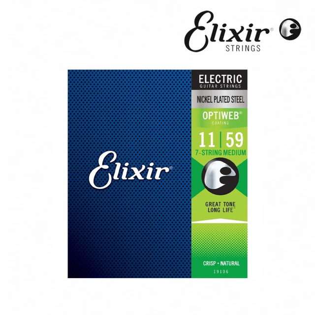 【ELIXIR】19106 Optiweb 電吉他七弦 11-59(原廠公司貨 商品保固有保障)