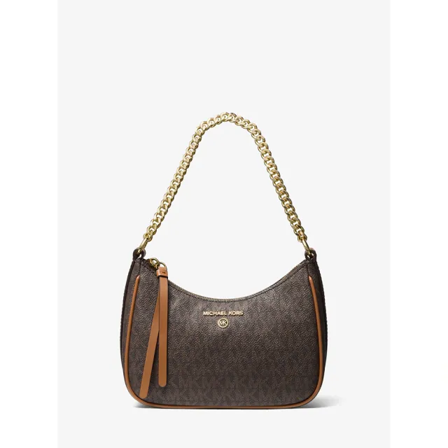 【Michael Kors】2022春夏新款 滿版防刮皮革側背/手提兩用包(手提包 側肩包 黑色)