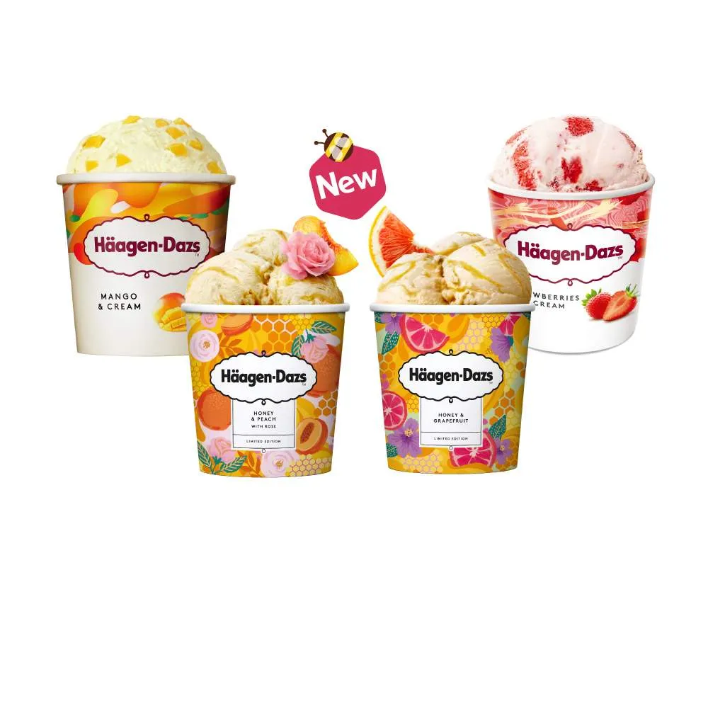 【Haagen-Dazs 哈根達斯】蜂蜜果漾品脫4入組(任選組)