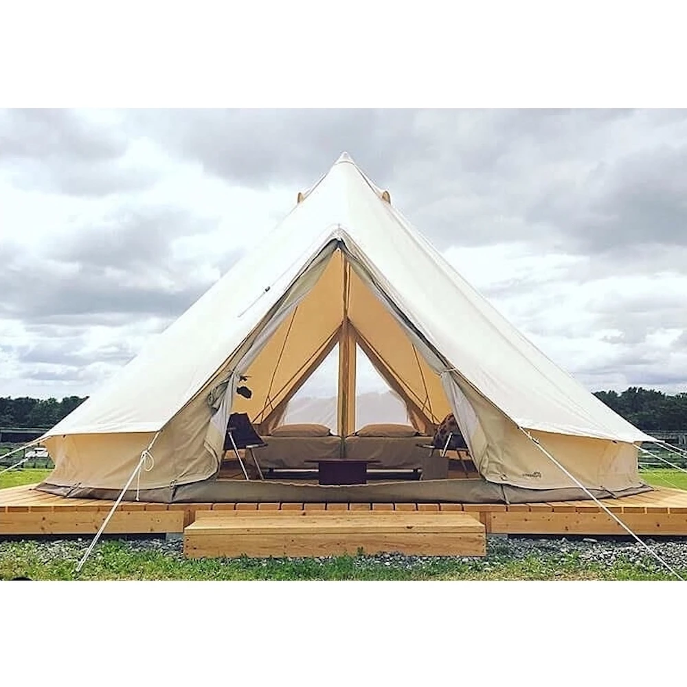 【比利時 CanvasCamp】網牆鐘型帳篷(豪華6米雙門)