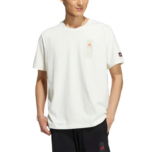 【adidas 愛迪達】圓領短袖T恤 新年 CM GFX TEE 男 - HZ3027