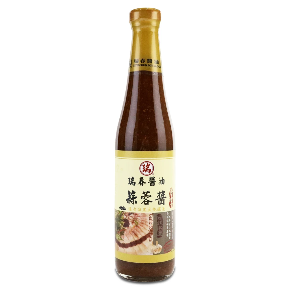 【西螺瑞春醬油】蒜蓉醬油膏(420ml瓶)