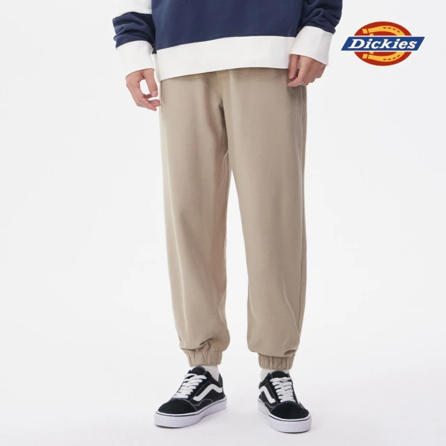 Dickies 女款米白色斜紋收腰設計工裝風連身短裙｜DK0