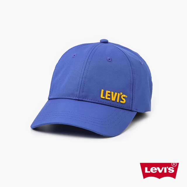 LEVIS【LEVIS】Gold Tab金標系列 男女同款 可調式環釦棒球帽 / 精工立體刺繡Logo 學院藍 人氣新品