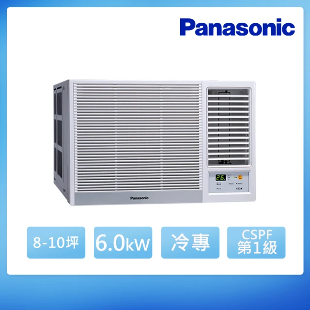 【Panasonic 國際牌】8-10坪 R32 一級能效變頻冷專窗型右吹式冷氣(CW-R60CA2)