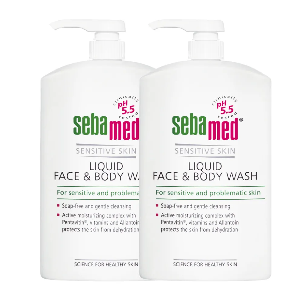 【SEBAMED 施巴】潔膚露1000ml 二入組