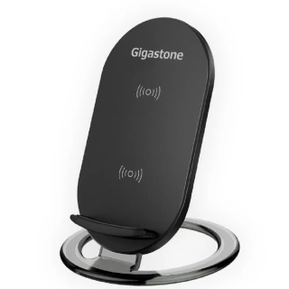 【Gigastone 立達】10W 雙線圈無線快充充電盤 GA-9660B(支援iPhone 14/13/12/AirPods 無線充電)