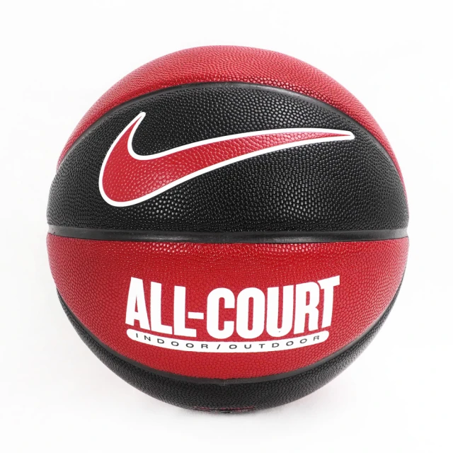 【NIKE 耐吉】Everyday All Court 8P 籃球7號 橡膠 控球準 室內外 黑紅(DO8258-637)