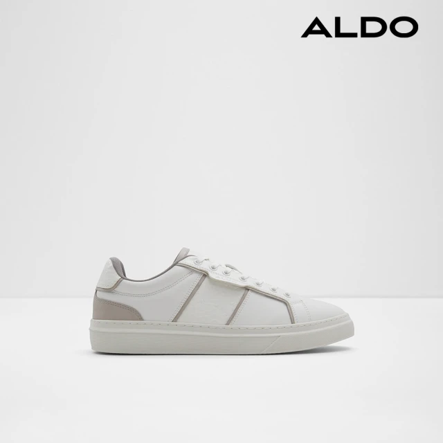 ALDO COBI-時尚真皮綁帶休閒鞋(白色)折扣推薦