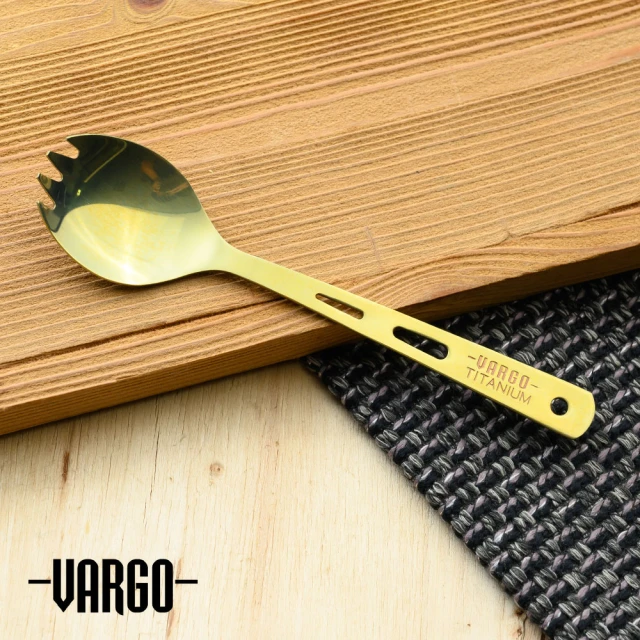 【Vargo】Titanium Spork 經典純鈦湯叉 黃色 #T210